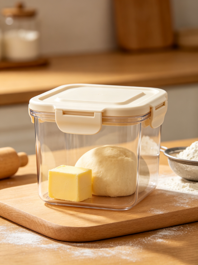 Square Airtight Plastic Food Storage Container