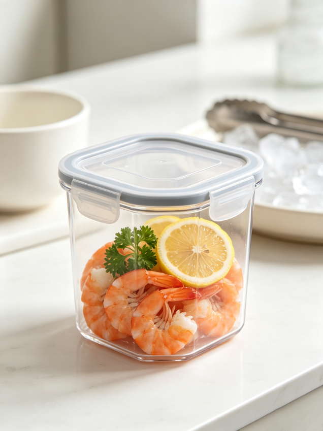 Tall Square Airtight Plastic Food Storage Container Tall Square Airtight Plastic Food Storage Container