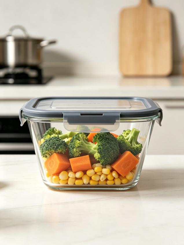 Square Borosilicate Glass Airtight Food Storage Container Square Borosilicate Glass Airtight Food Storage Container